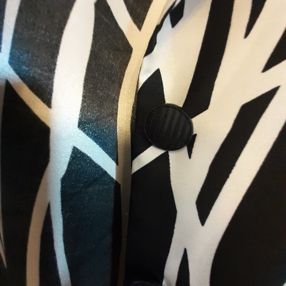 Perceptions New York Black & Ivory 3/4 sleeve blouse Size 12 - Picture 6 of 9